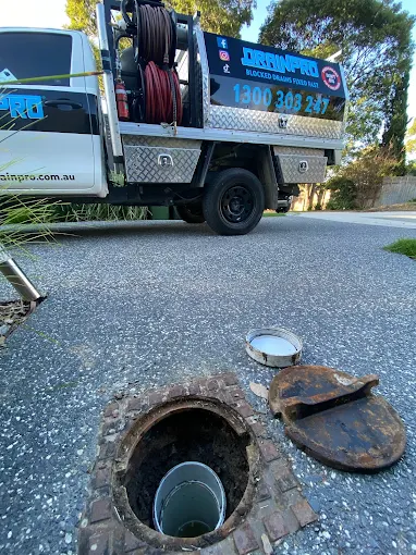 Sewer repair work near Murrumbeena