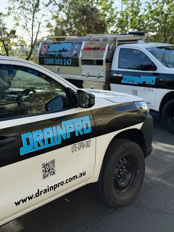 Drainpro truck and team on a Melbourne job, photo 1